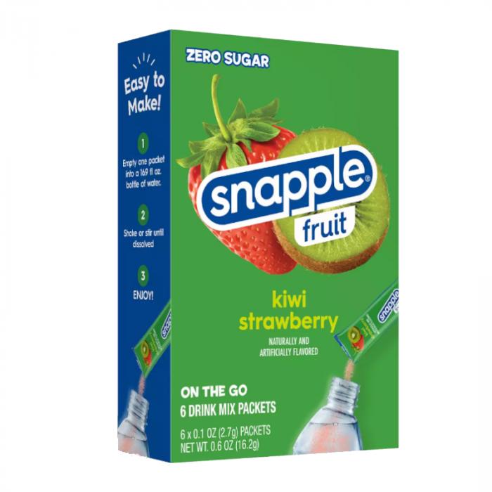 Snapple Kiwi Strawberry Singles To Go 6 Pack | USA Drink Mix Sachets