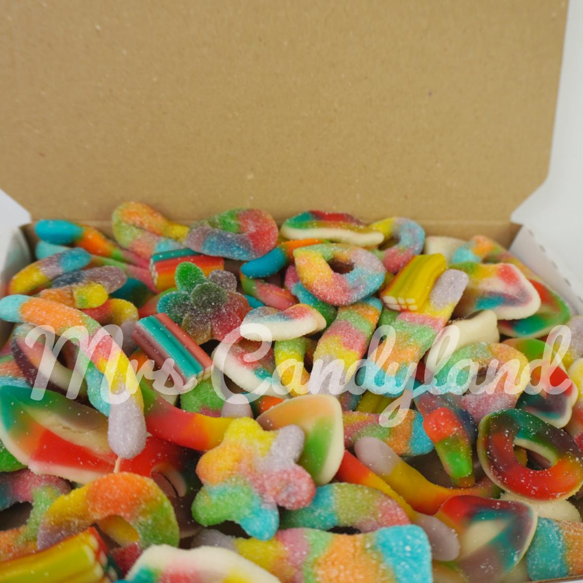 Pick N Mix Postal Gift Box - Rainbow Mix - HALAL