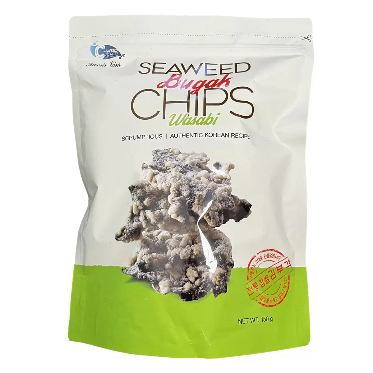 Seaweed Bugak Wasabi Chips 150g | Authentic Korean Recipe