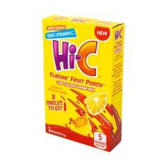 Hi-C Flashin Fruit Punch Singles To Go 8 Pack | USA Drink Mix Sachets