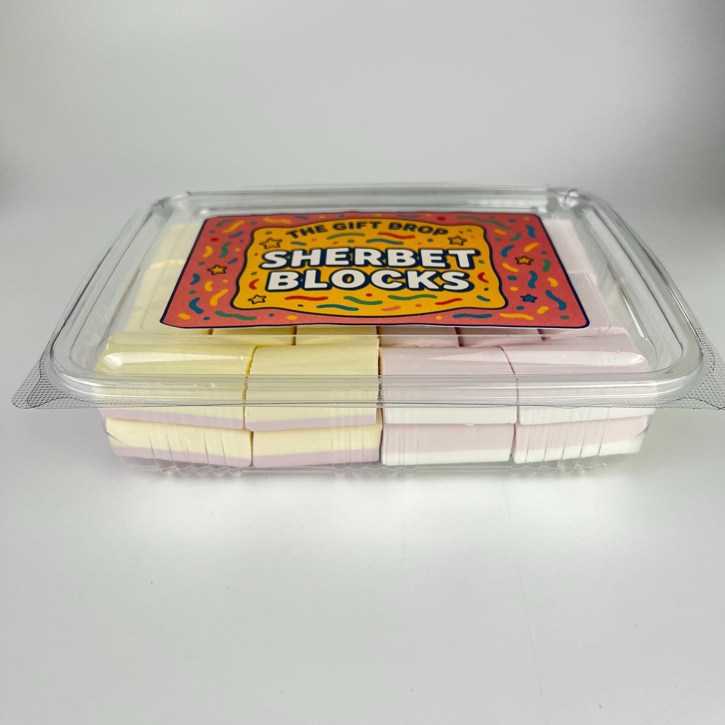 The Gift Drop Viral Sherbet Blocks Tub | 32 Pieces | Sweet Candy Chalk