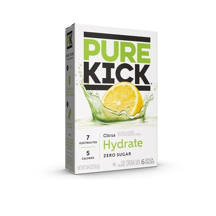 Pure Kick Citrus Singles To Go 6 Pack | USA Drink Mix Sachets
