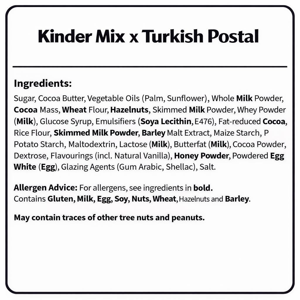 Kinder x Turkish Small Postal Gift Box
