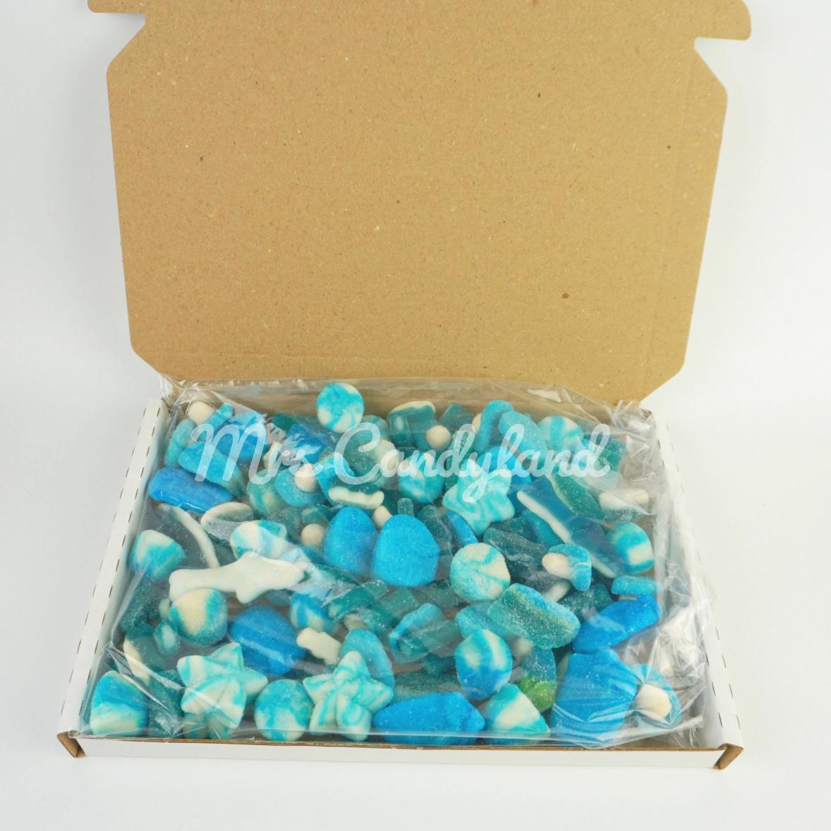 Pick N Mix Postal Gift Box - Blue Mix - HALAL