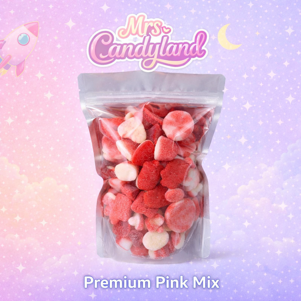 Halal Pink Mix - Pick N Mix Sweets - 500g/1kg - Mrs Candyland
