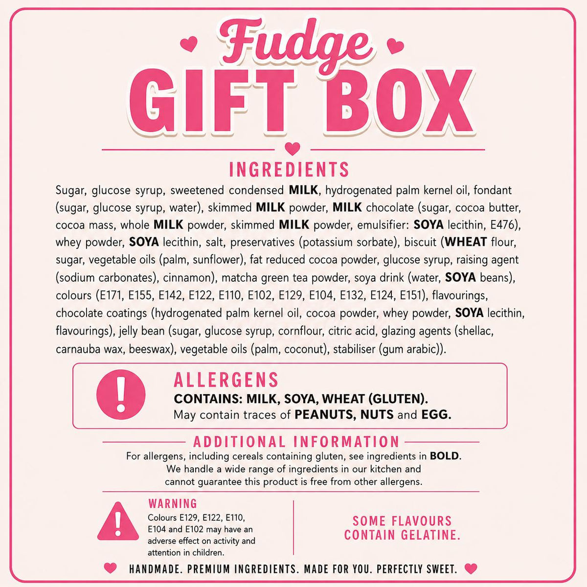Luxury Fudge Gift Box - 16pc Flavoured Fudge - Mrs Candyland