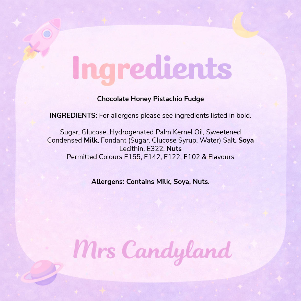 Bakalava Inspired Fudge 500g Bag | Mrs Candyland Fudge