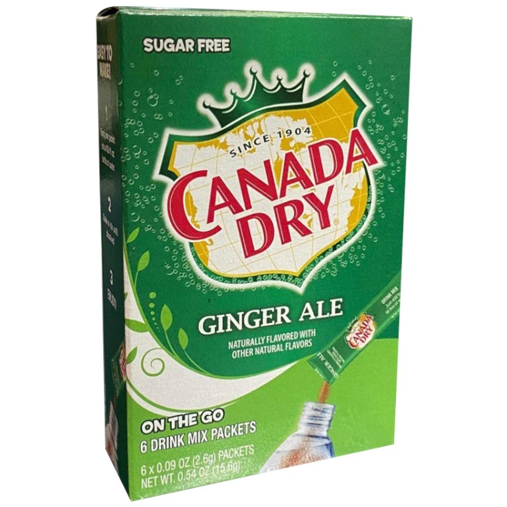 Canada Dry Ginger Ale Singles To Go 6 Pack | USA Drink Mix Sachets