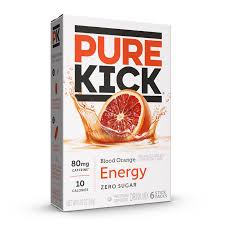 Pure Kick Blood Orange Singles To Go 6 Pack | USA Drink Mix Sachets