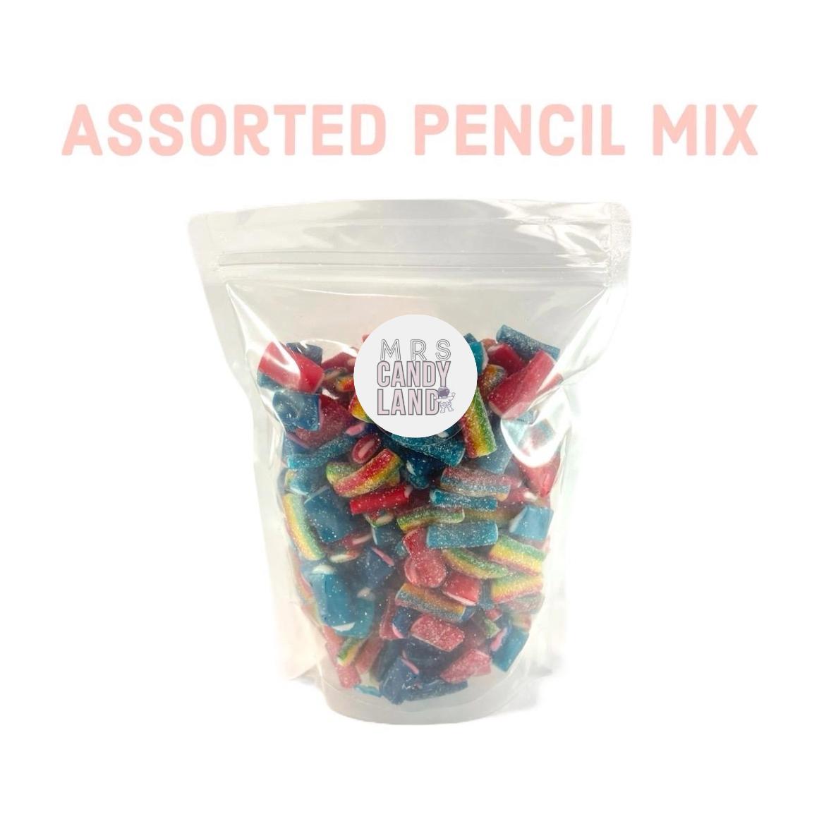 Assorted Pencil Mix - Halal - 500g or 1kg - Pick N Mix - Mrs Candyland