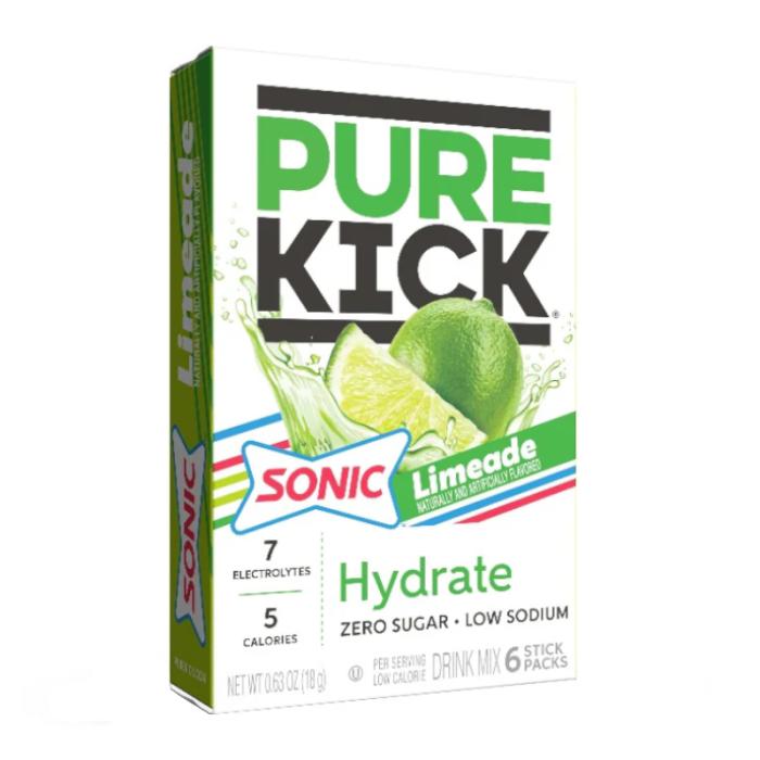 Pure Kick x Sonic Limeade Singles To Go 6 Pack | USA Drink Mix Sachets