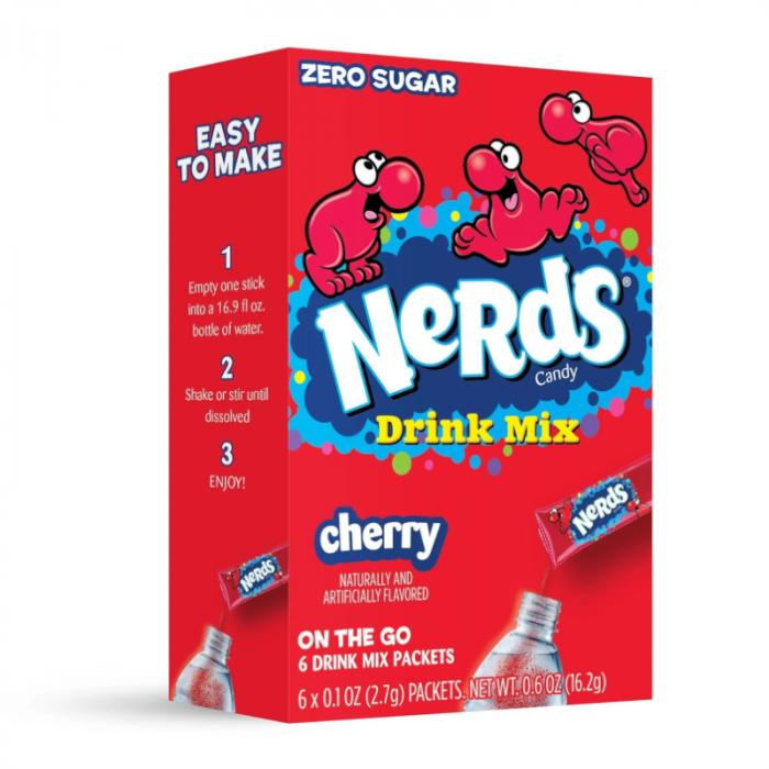 Nerds Cherry Singles To Go 6 Pack | USA Drink Mix Sachets