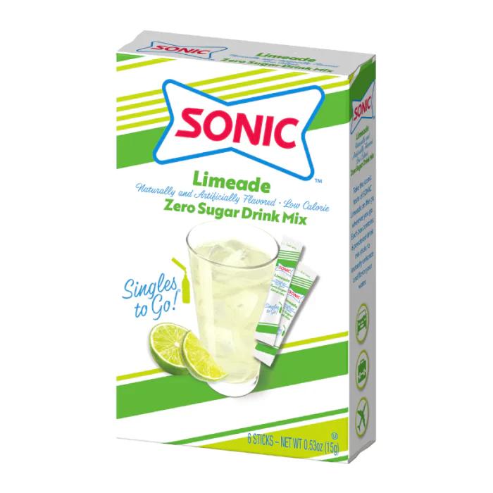 Sonic Limeade Singles To Go 6 Pack | USA Drink Mix Sachets
