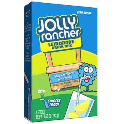 Jolly Rancher Blue Raspberry Lemonade Singles To Go 6 Pack | USA Drink Mix Sachets