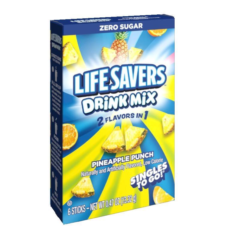 Lifesavers Pineapple Punch Singles To Go 6 Pack | USA Drink Mix Sachets