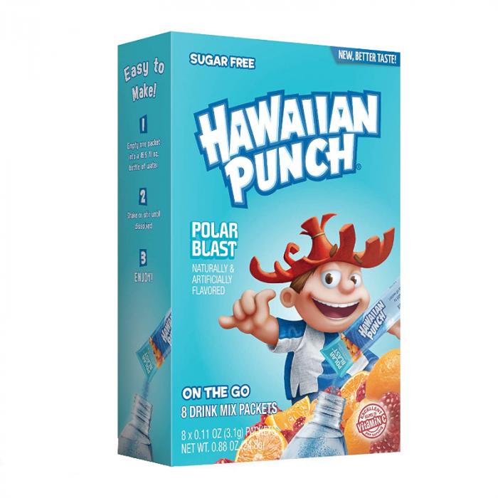 Hawaiian Punch Polar Blast Singles To Go 8 Pack | USA Drink Mix Sachets
