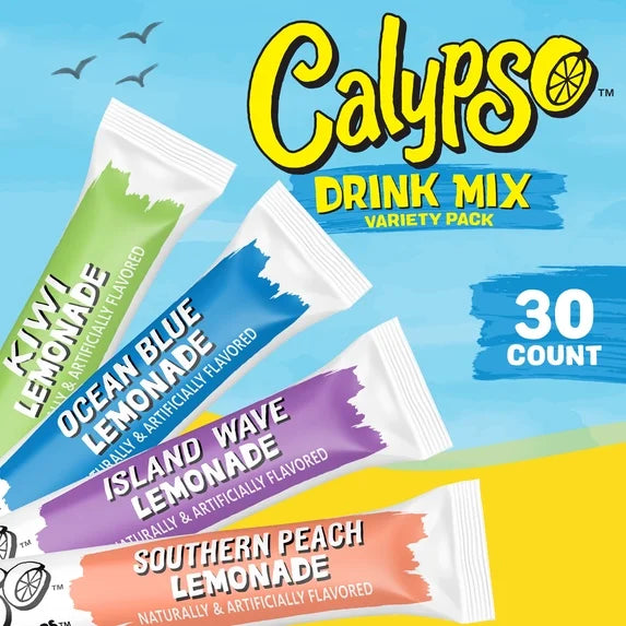 Calypso Lemonade Variety 30 Pack | USA Drink Mix Sachets
