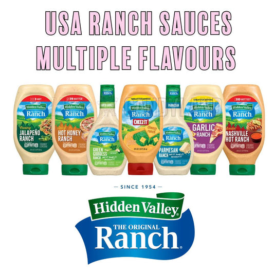 Hidden Valley Ranch Dressing Sauce | Condiments | Original Ranch, Hot Honey, Avocado, Pasta Salad | Grocery Household |