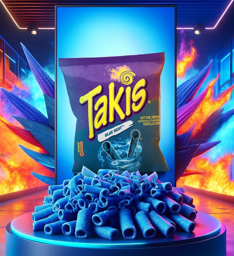 Takis Blue Heat 92.3g - Snack Spicy Crispy – Mrs Candyland