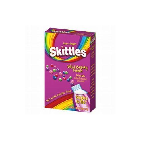 Skittles Wild Berry Punch Singles To Go 6 Pack | USA Drink Mix Sachets