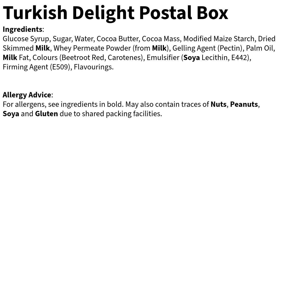 Turkish Delight Mini's Postal Gift Box