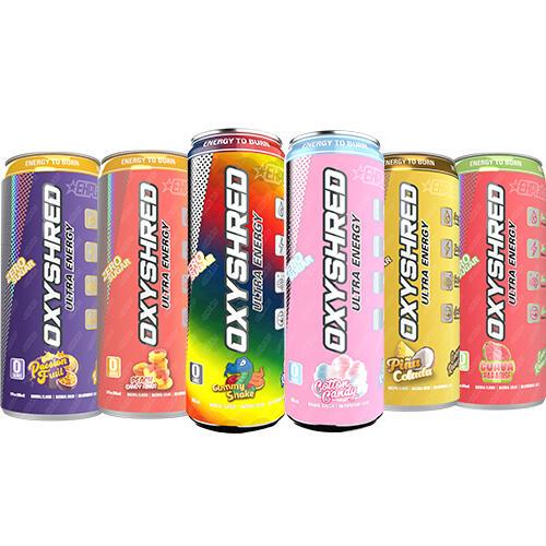 OxyShred Ultra Energy Drink - Zero Sugar - Multiple Flavours Beverage Sport