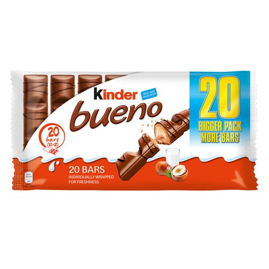 Kinder Bueno 20 Pack Deal (10 x Twin Bars)