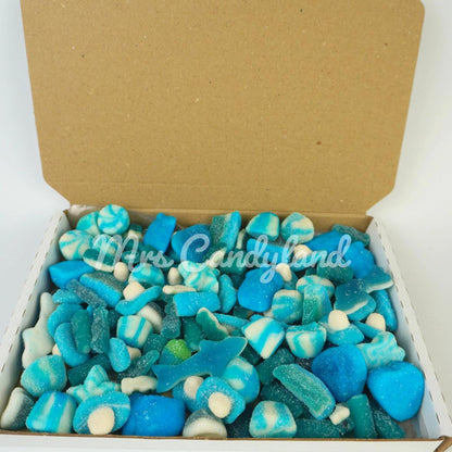 Pick N Mix Postal Gift Box - Blue Mix - HALAL