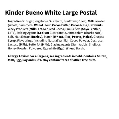 Kinder Bueno White Large Postal Gift Box