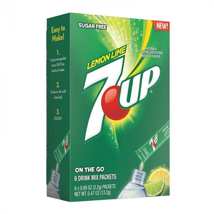 7up Lemon Lime Singles To Go 6 Pack | USA Drink Mix Sachets
