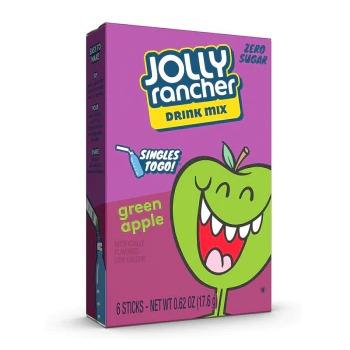 Jolly Rancher Green Apple Singles To Go 6 Pack | USA Drink Mix Sachets