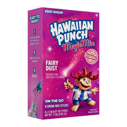 Hawaiian Punch Magic Mix Fairy Dust Singles To Go 8 Pack | USA Drink Mix Sachets
