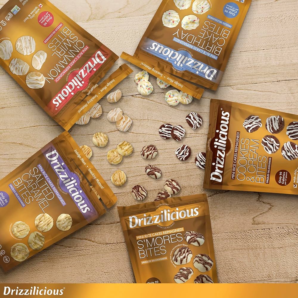 CLEARANCE Drizzilicious Viral Mini Rice Cakes & Popcorn