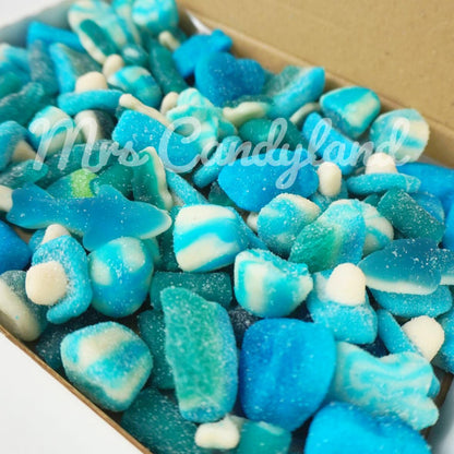Pick N Mix Postal Gift Box - Blue Mix - HALAL