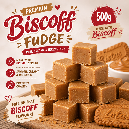 Biscoff Inspired Fudge 500g Bag | Mrs Candyland Fudge