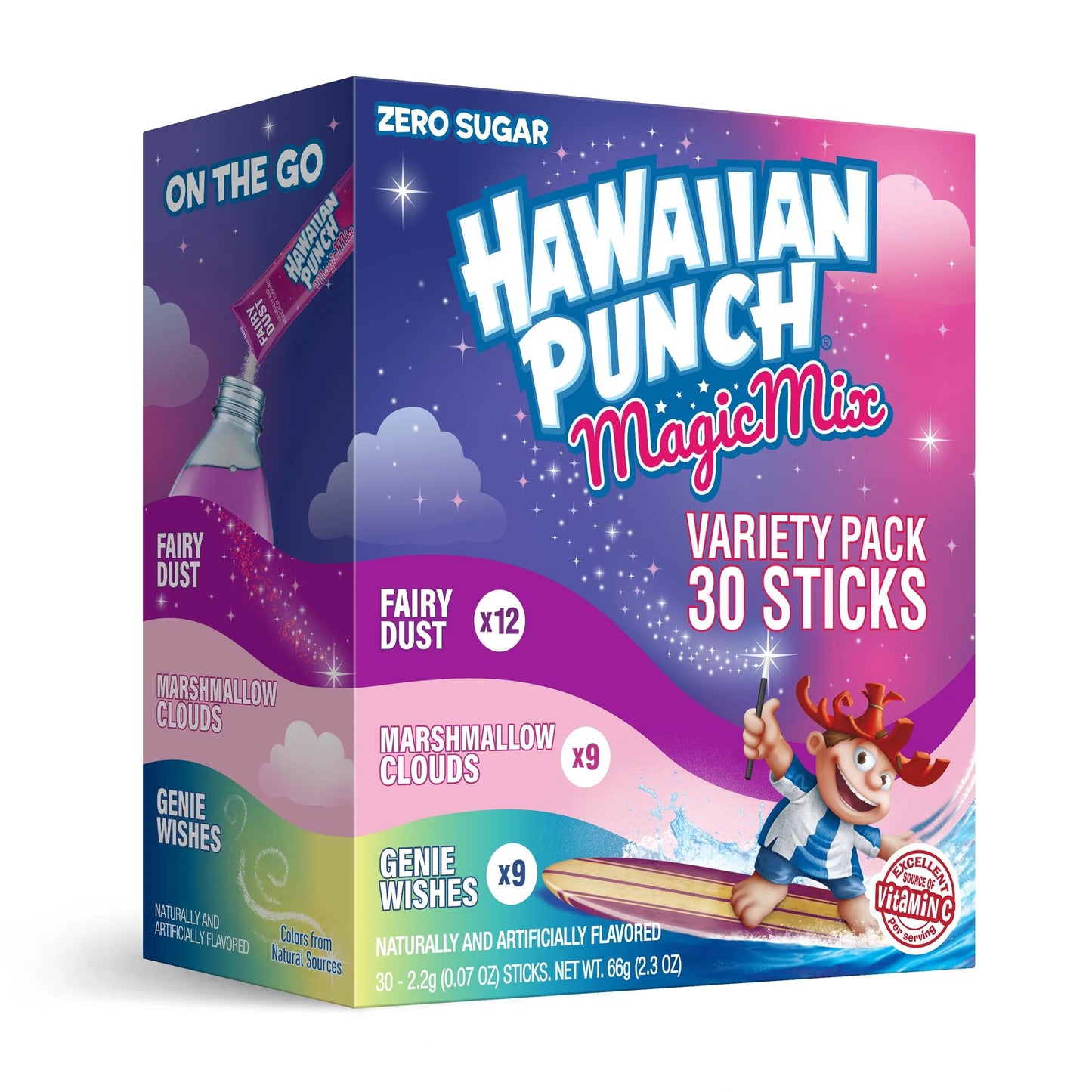 Hawaiian Punch Magic Mix Singles To Go 30 Pack | USA Drink Mix Sachets