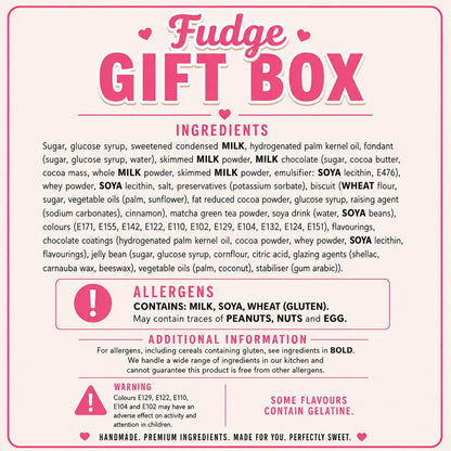 Luxury Fudge Gift Box - 16pc Flavoured Fudge - Mrs Candyland