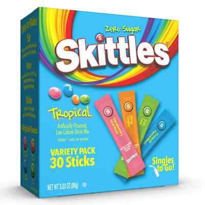 Skittles Tropical Singles To Go 30 Pack | USA Drink Mix Sachets