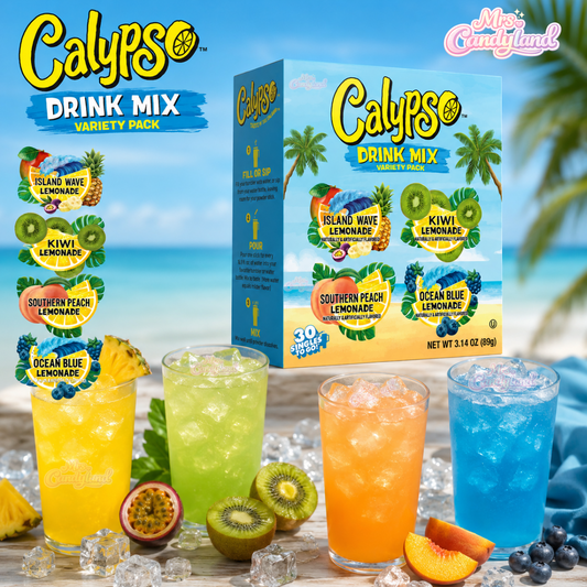 Calypso Lemonade Variety 30 Pack | USA Drink Mix Sachets