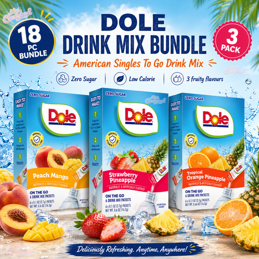 Dole 3 Pack Drink Mix Bundle - USA Singles To Go Drink Mix