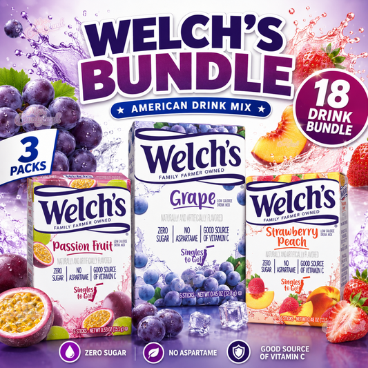 Welch's 3 Pack Bundle | USA Singles To Go Drink Mix