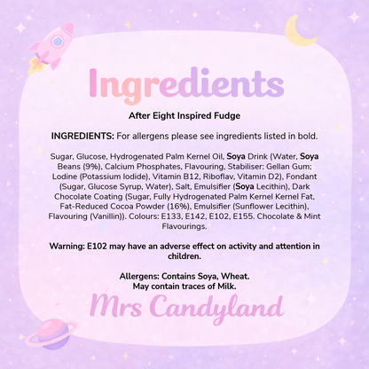 After Eight Inspired Fudge 500g Bag | Mrs Candyland Fudge