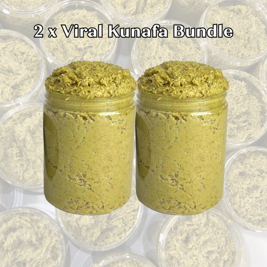 2 x Viral Kinder Pistachio Kunafa Spread  - Dubai Style