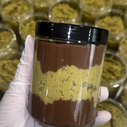 Viral Chocolate Pistachio Kunafa Spread  - Dubai Style