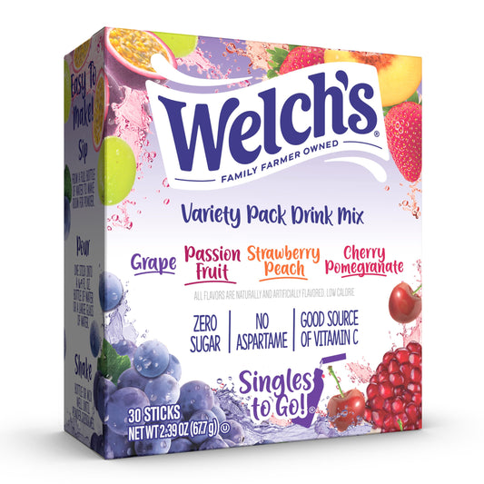 Welch's Singles To Go 30 Pack | USA Drink Mix Sachets