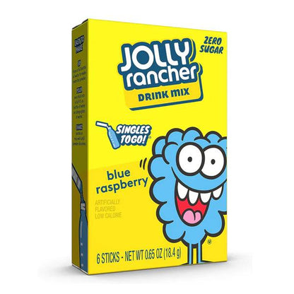 Jolly Rancher Blue Raspberry Singles To Go 6 Pack | USA Drink Mix Sachets