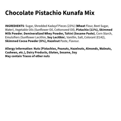Chocolate Pistachio Kunafa Jar 300g - Dubai Style