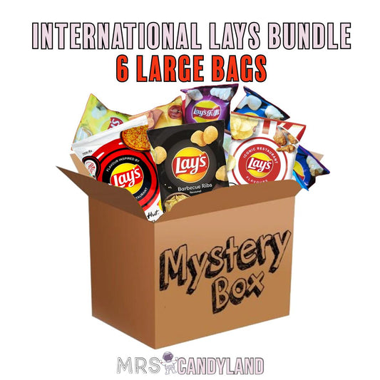 International Lays Bundle - 6 LARGE PACKS - Imported Crisps - Multiple Flavours Snack