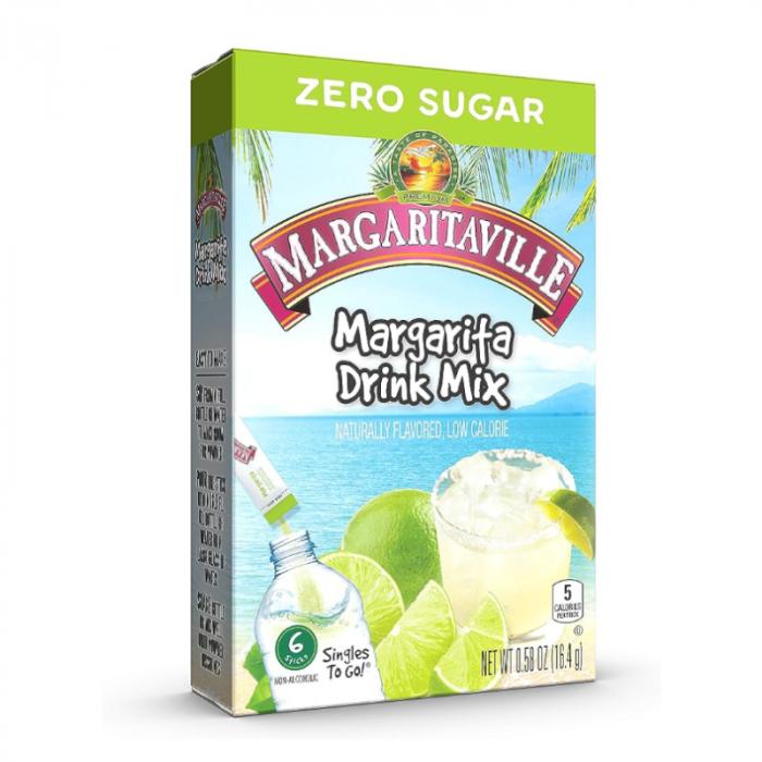 Margaritaville Margarita Drink Mix Singles To Go 6 Pack | USA Drink Mix Sachets