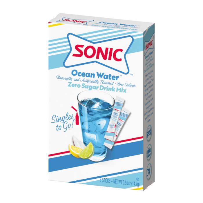 Sonic Ocean Water Singles To Go 6 Pack | USA Drink Mix Sachets